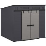 Suncast Modernist 8 ft. × 7 ft. Dual Barn Door Outdoor Storage Shed