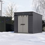 Suncast Modernist 8 ft. × 7 ft. Dual Barn Door Outdoor Storage Shed - Image 5