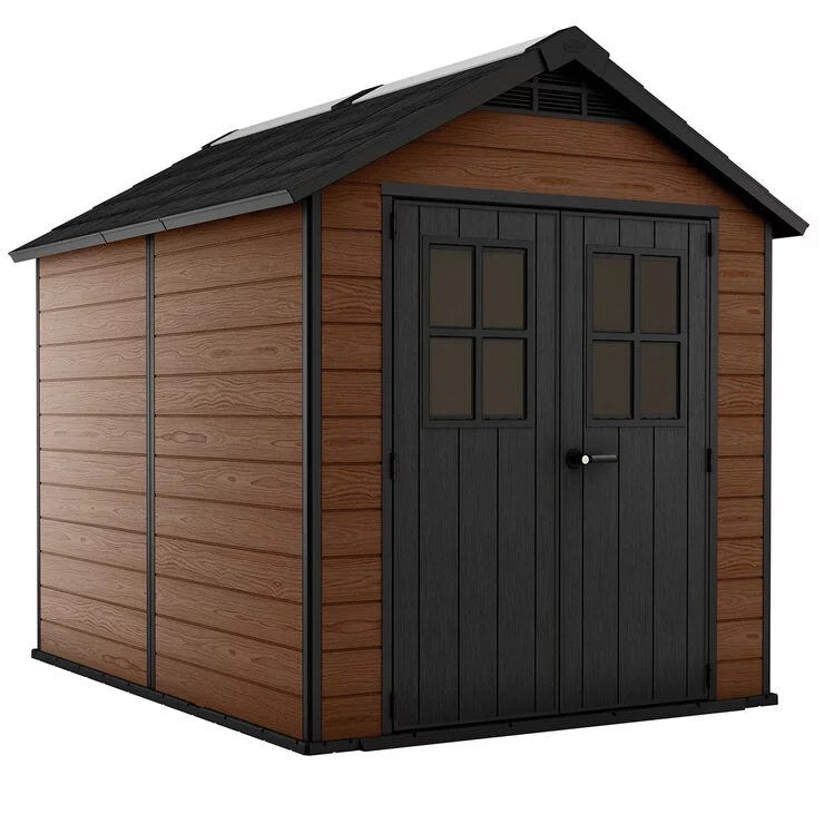 64405818605598 Keter Newton 7ft 6″ x 9ft 5″ (2.3 x 2.9m) Storage Shed - Image 1