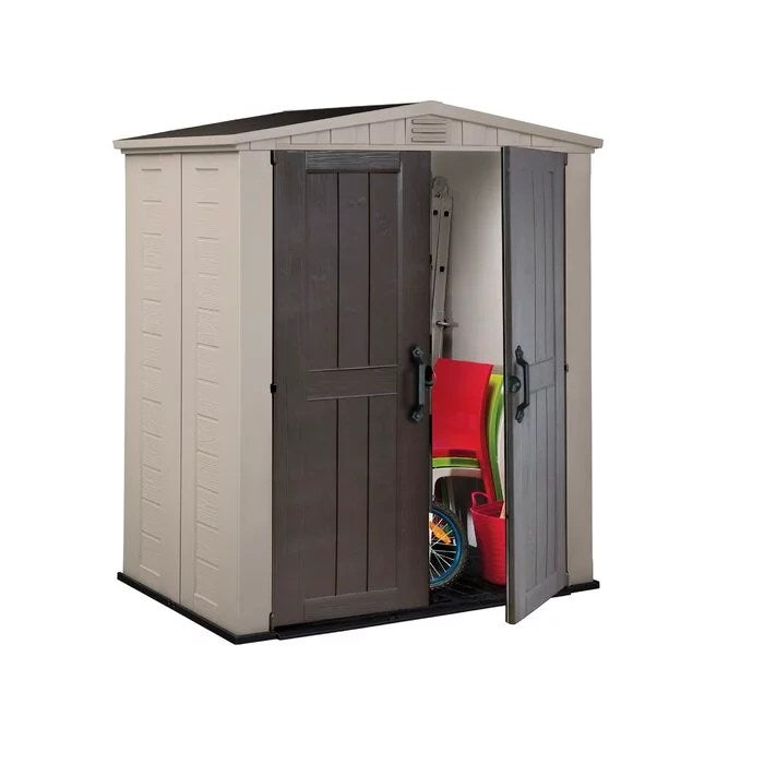 Factor_6_x_3_FT_Strong_Storage_Shed_Made_Of_Extremely_Durable_Resin_And_Reinforced_with_Steel-1 Factor 6 x 3 FT Strong Storage Shed Made Of Extremely Durable Resin And Reinforced with Steel - Image 1