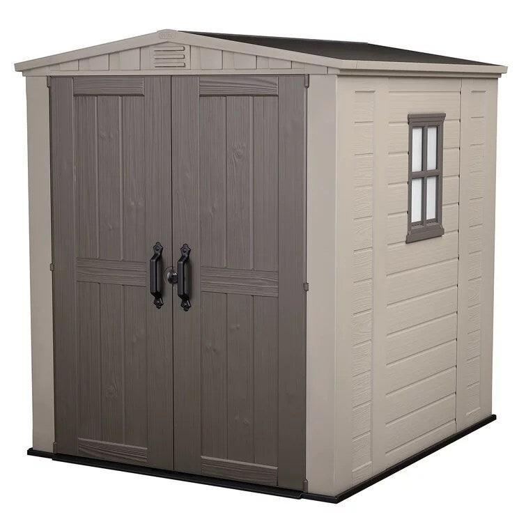 Factor_6_x_6_FT_Strong_Storage_Shed_Made_Of_Extremely_Durable_Resin_And_Reinforced_with_Steel_1-1 Factor 6 x 6 FT Strong Storage Shed Made Of Extremely Durable Resin And Reinforced with Steel - Image 1