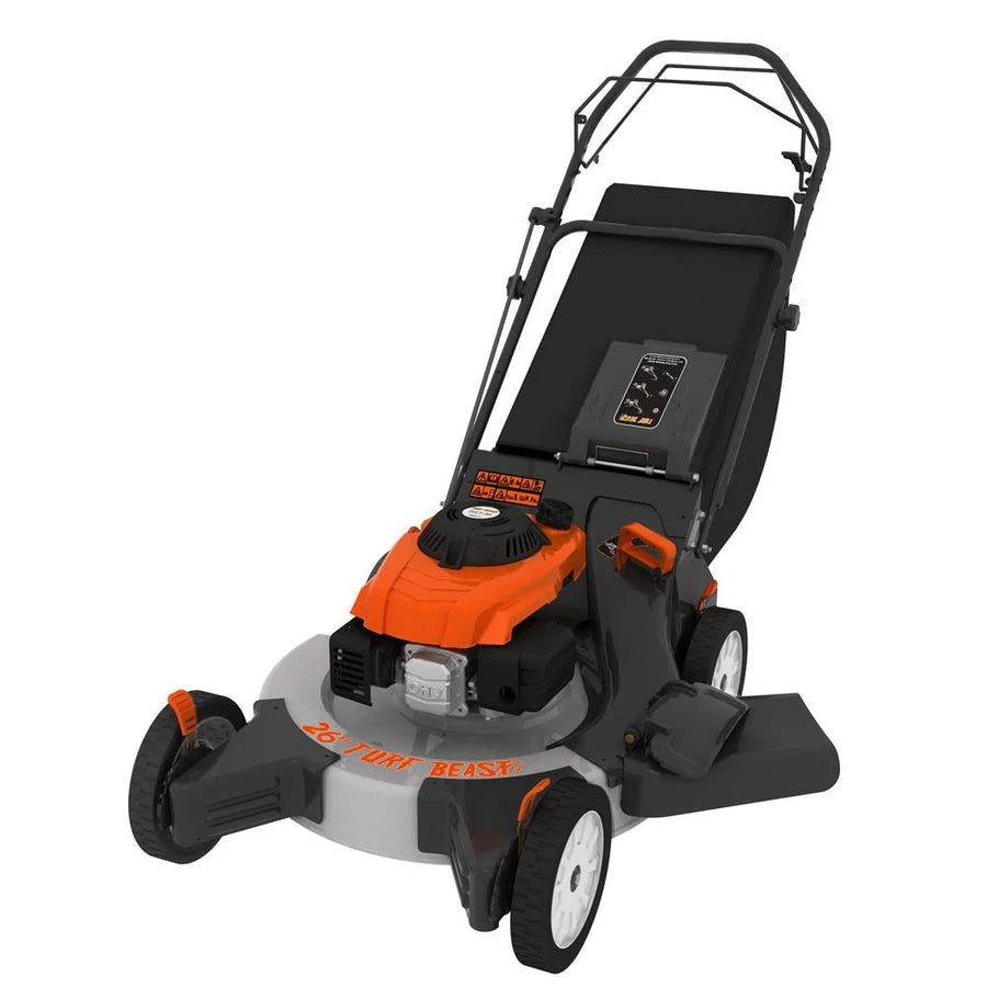 ec767fb33638d1709d1495ec492e33bc_900x_2b75fb1c-3fc4-4bd7-bec8-6b66816edcc0-1 26 in. 208 cc Gas Walk Behind 3-In-1 Wide Area Self Propelled Lawn Mower, Rear Wheel Drive with Blade Brake Clutch - Image 1