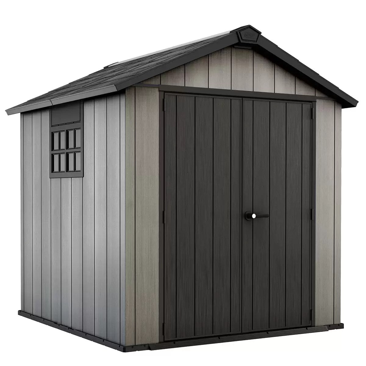 image1-3-1-1 Keter Oakland 7.5×7 Storage Shed Grey - Image 1