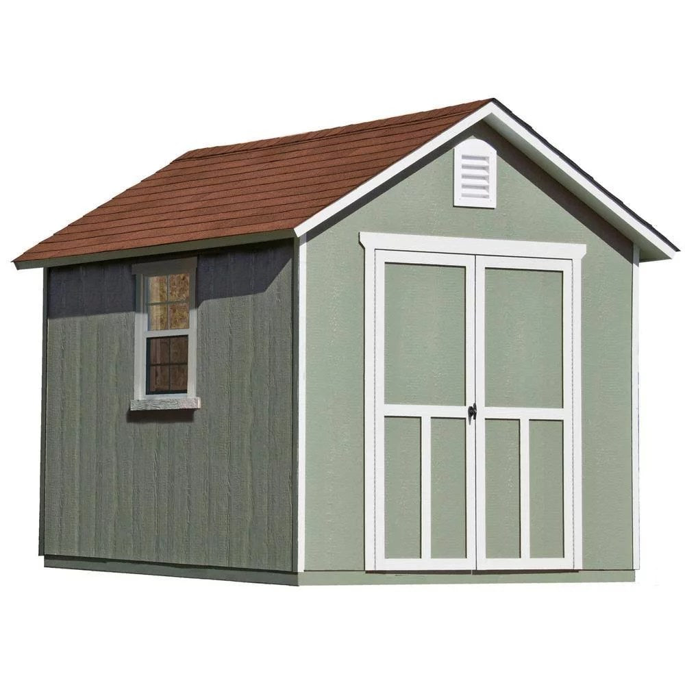 shopping-2022-06-29T192516.020 Installed Meridian 8 ft. x 10 ft. Wood Storage Shed with Autumn Brown Shingles - Image 1